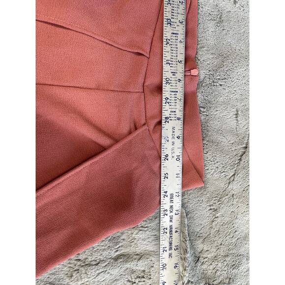 Women’s Pants Split Front Soft Wide Leg High Waist Peach Size Small Acaci - Picture 4 of 11